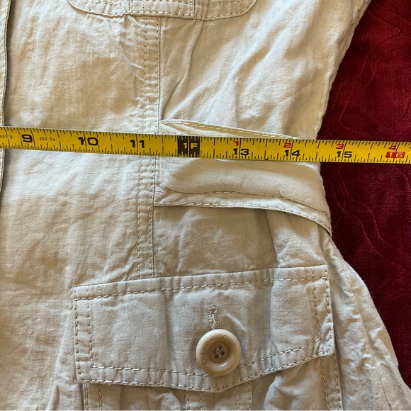 MOSCHINO Beige Button-UpLightweight Jacket, Flap Pockets - Medium - Picture 9 of 14